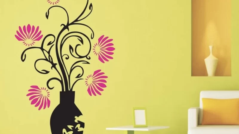 Elevate Your Home with Flower Pot Wall Painting for Wall Decoration