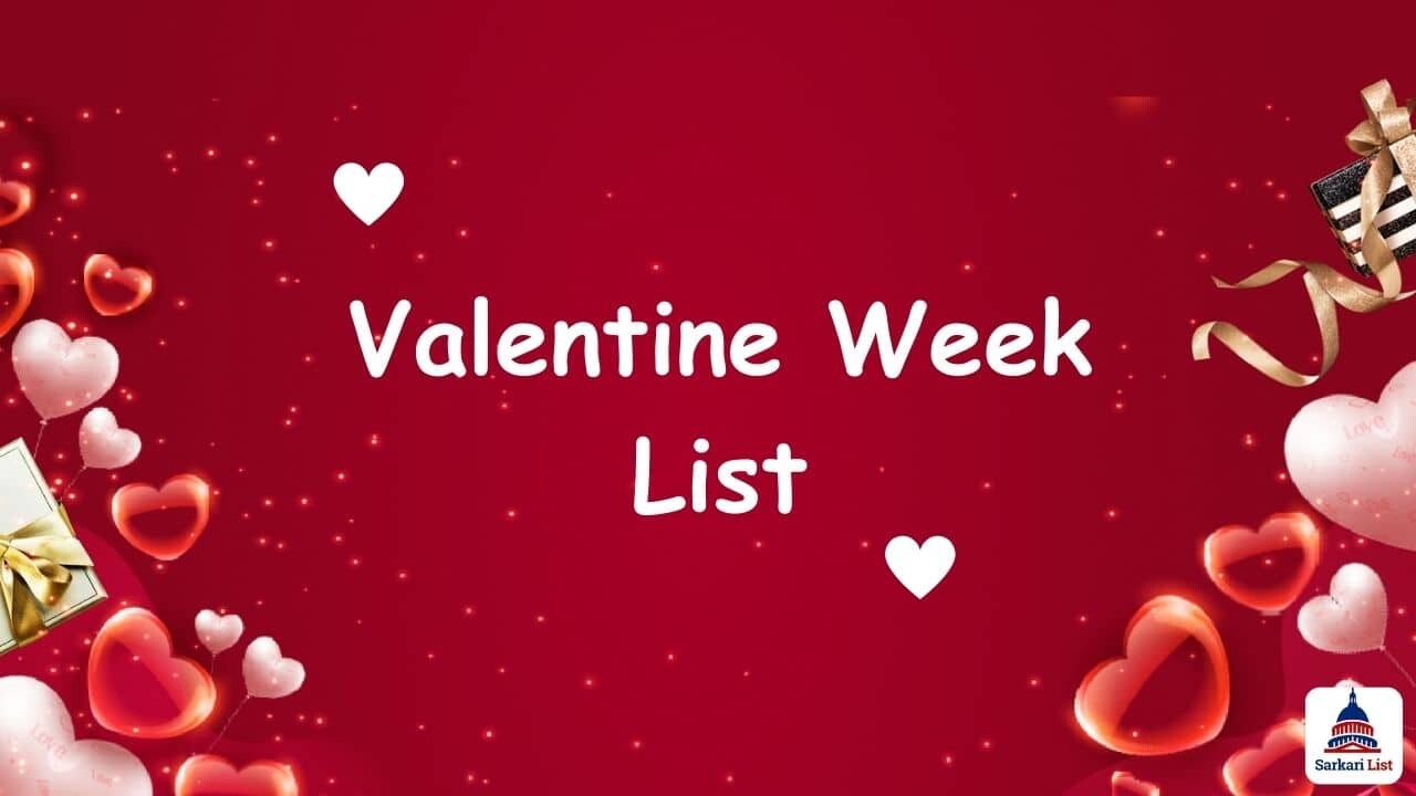 Valentine’s Week Full List: Celebrate Love from 7th February to 14th February